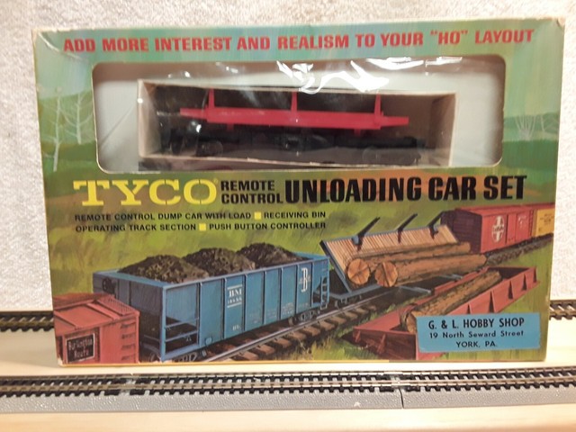 TYCO HO scale Remote unloading log car set (HO131420) | eBay image.