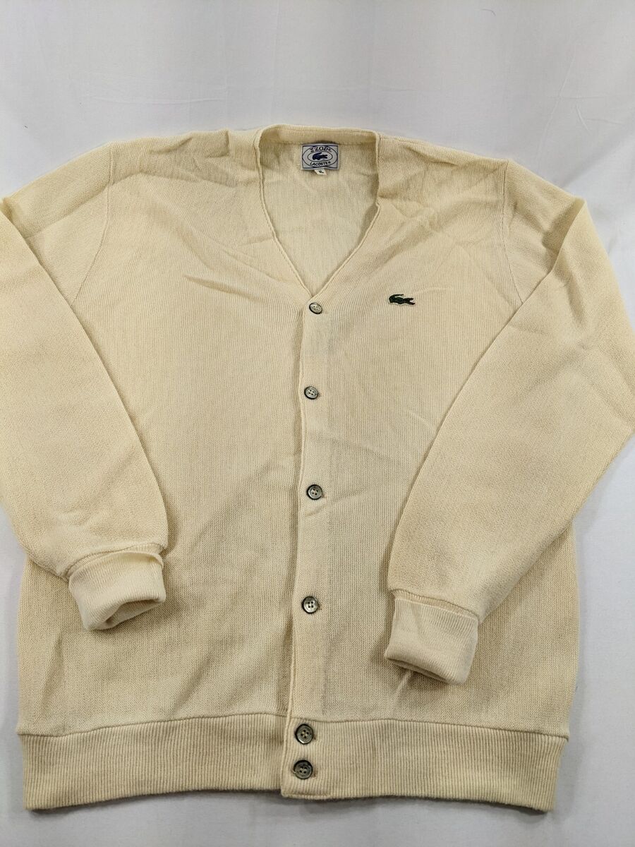 Vintage 1960s IZOD Lacoste 100% Orlon Acrylic Light Cream Vintage 1960s IZOD Lacoste 100% Orlon Acrylic Light Cream
