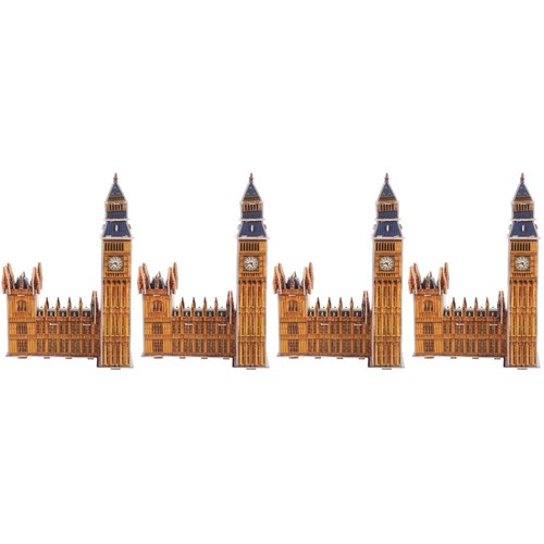 Set 4 Puzzle Architettura 3D - Bambino - Foto 6 di 12