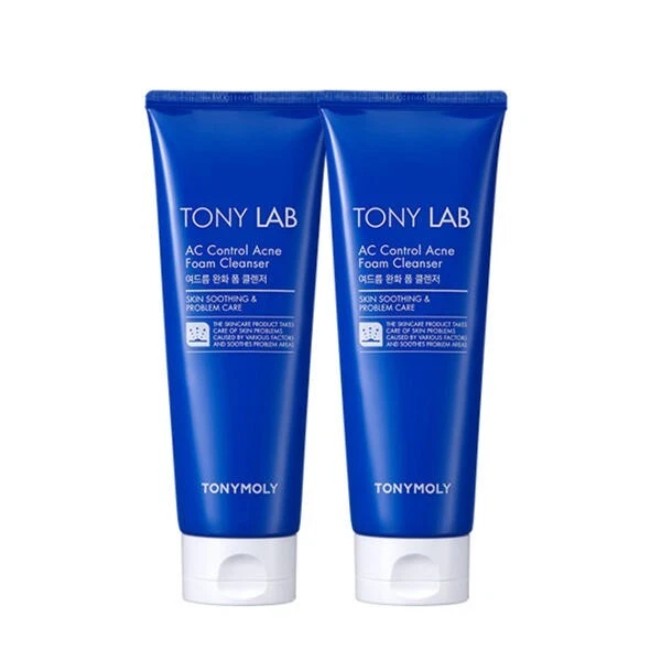 Tony Lab AC Control Acne Foam 150ml 2ea TONYMOLY Skin Care K Beauty Cleanser
