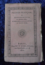 Vieux Poètes Français Tome 3 Premier ordre 1821 Livre ancien Poésie