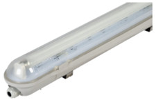 PLAFONIERA STAGNA TIPO DISANO IP65 1X58 CABLATA PER TUBI A LED T8 IGNIFUGA