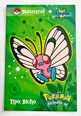 shiny butterfree pokemon card 2024 SHINY POKEMON Collectoons Card #012 BUTTERFREE Kanto Peru