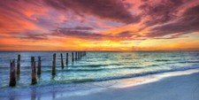 Ceramic Backsplash Tile Mural Real Life Kitchen/Bathroom - Sunset in Paradise
