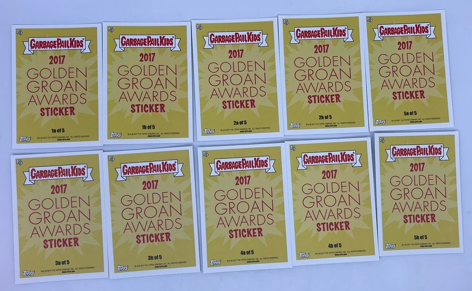 Garbage Pail Kids The Golden Groans 2017 Full Set NM RARE - Image 2 of 4