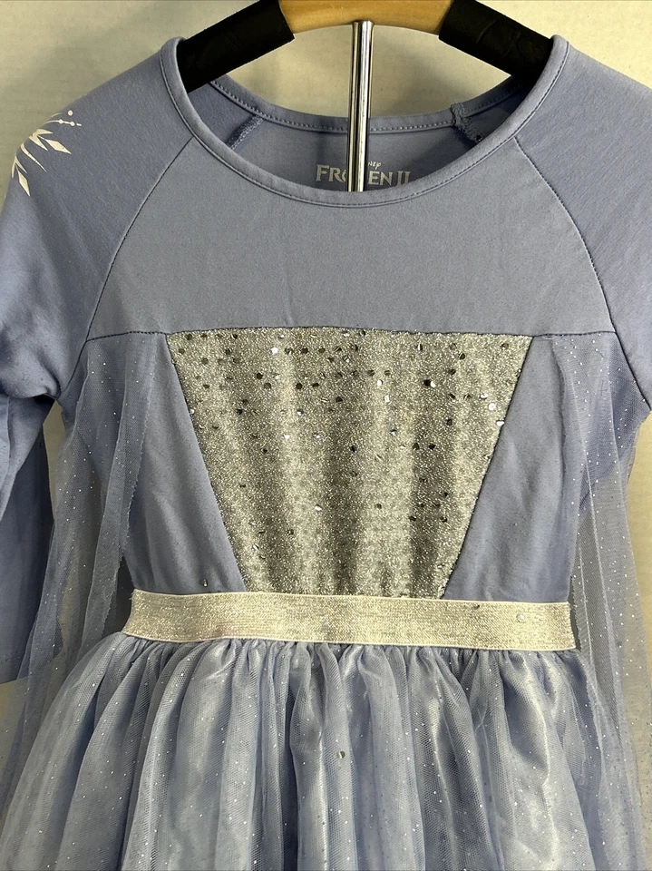 Disney Frozen 2 Elsa Deluxe Costume Party Dress Size 8 Princess Dress Up - Image 4 of 4