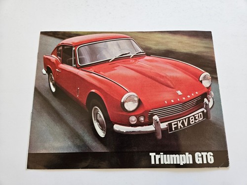TRIUMPH GT6 MK1 SALES BROCHURE 1967 1968