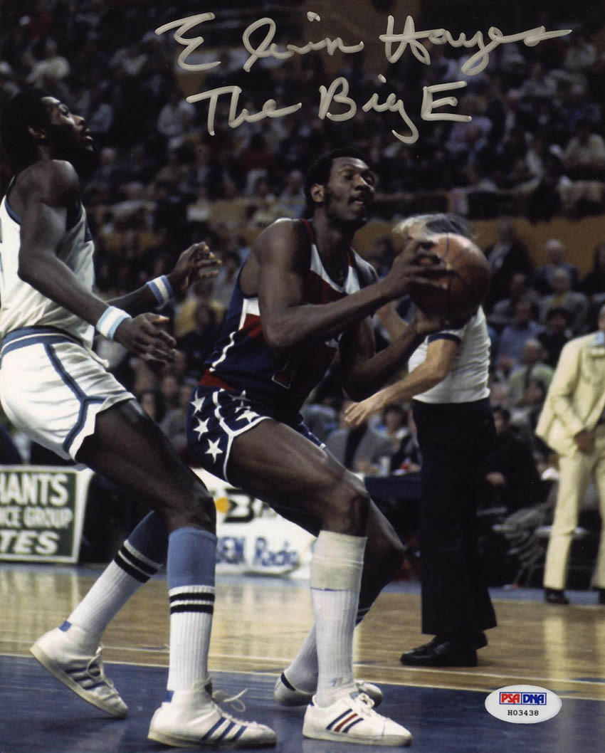 Elvin Hayes Autographed Signed Washington Bullets 8x10 Photo + The Big E PSA/DNA 