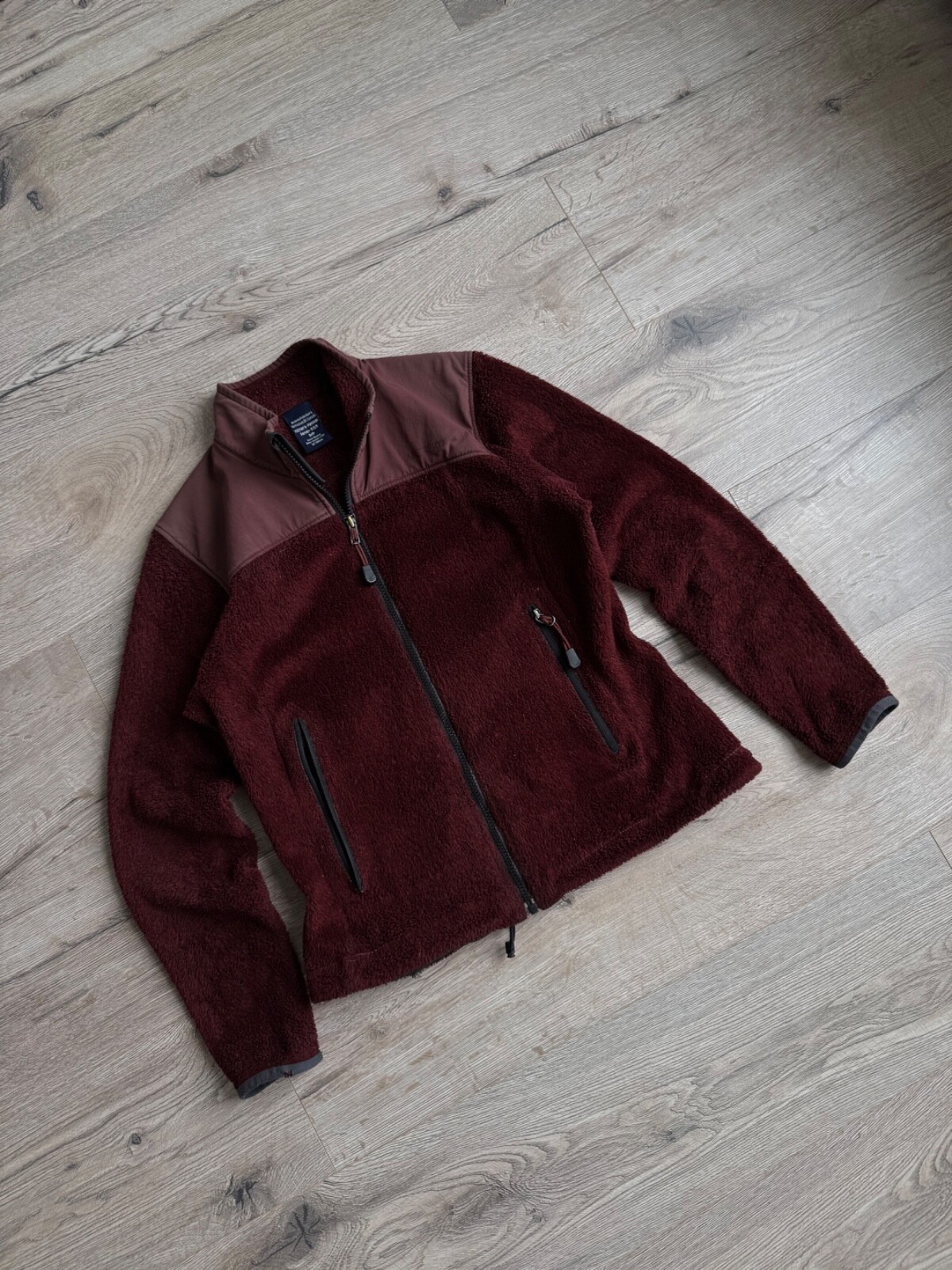 ARC'TERYX Arc’teryx giacca donna pile bordeaux zip outdoor vintage