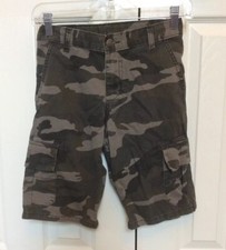 Wrangler Boys Cargo Shorts Camouflage Adjustable Waistband 10 Regular ZB4CBKO