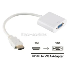 1080P HDMI Male to VGA Female Video Cable Cord Converter Adapter For PC Monitor