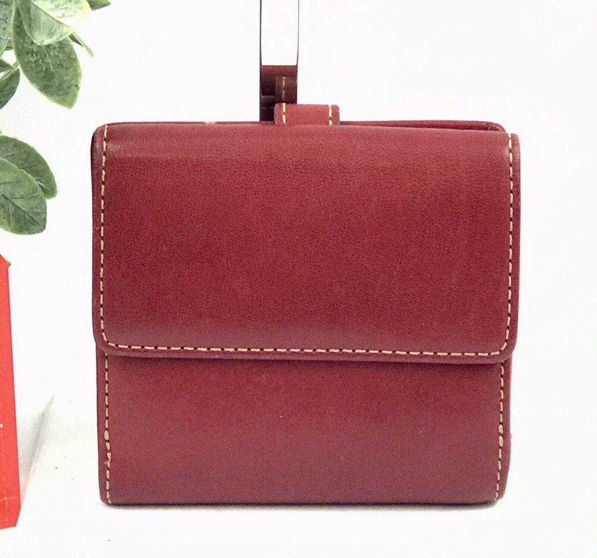 小物 OLD COACH Folding wallet leather red 小物 OLD COACH Folding wallet leather red Vintage COACH Red