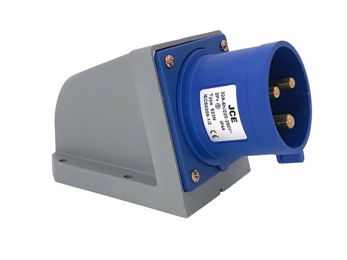 240V 32AMP 3PIN BLUE SITE INDUSTRIAL PLUGS SOCKETS MALE / FEMALE IP44 SLASHPROOF - Picture 12 of 15