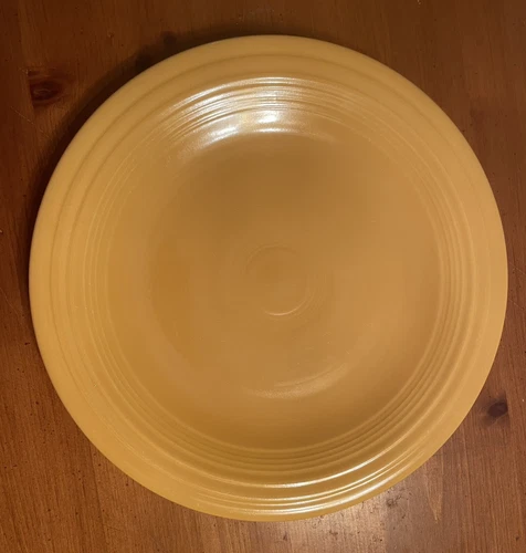 Homer Laughlin Vintage Yellow Fiesta 10 1/2" Dinner Plate