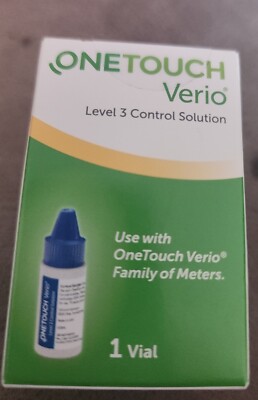 NEW One Touch Verio Glucose Meter Check Control Solution Expires 04/2025