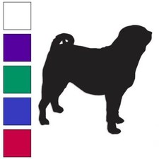 Pug Dog Breed, Vinyl Decal Sticker, Multiple Colors  Sizes 1997
