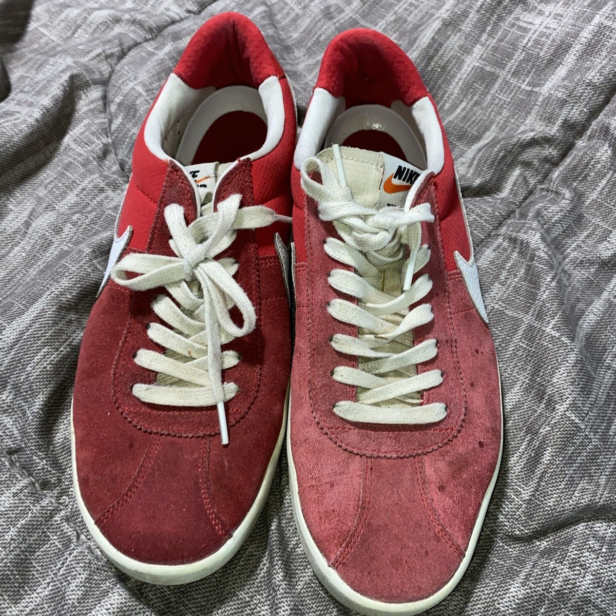 nike bruin low white red