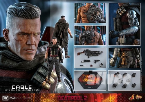Hot Toys MMS583 1/6 Cable Deadpool 2 Collectible Action Figure In Stock - Picture 3 of 5