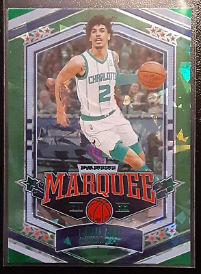 2021-22 Panini Chronicles Marquee Green Cracked Ice #361 - LaMelo Ball