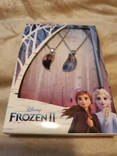 Disney Frozen 2 Heart Pendant Necklace Fine Silver Plate