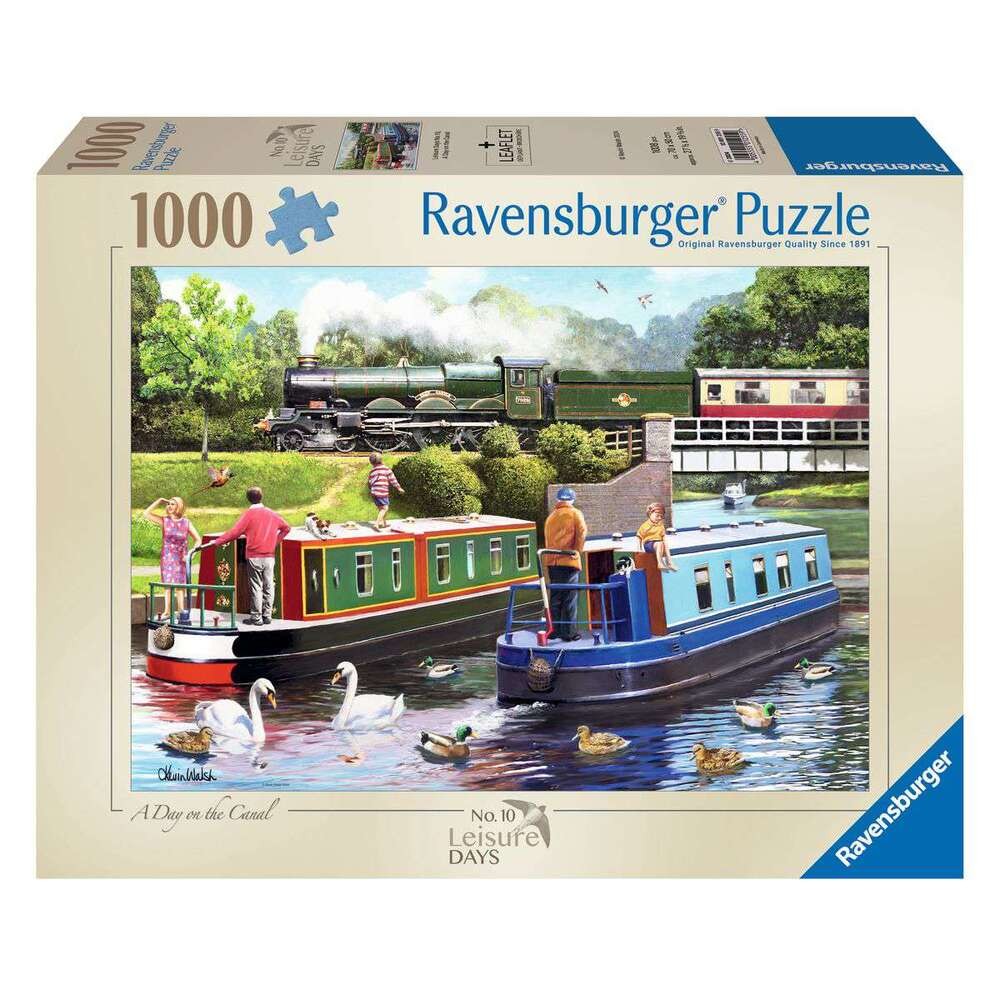 Ravensburger 1000 Piece Jigsaw Puzzle Leisure Days No 10 On the Canal