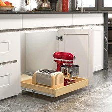 Pull Out Drawers for Cabinets Birch Wood, 29" W X 21" D Soft Close