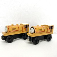 Thomas & Friends Wooden Railway Bill And Ben Tank Engine Set Vintage 2001