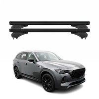 Menabo DachträGer GrundtäGer FüR Mazda CX-80 2024-2026 Aluminium Schwarz 2 Tlg