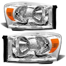 Headlight Assembly Pair For 20062008 Dodge Ram 1500 20062009 Dodge Ram 2500 3...