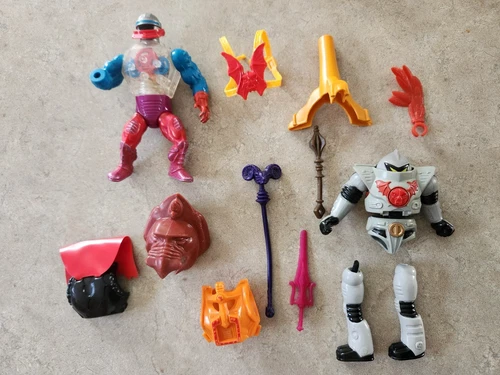 LOT OF 80'S MOTU HE MAN ACCESSORIES PARTS MIX LOT FIGURES VINTAGE