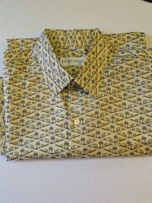 Jim Thompson L 100% Thai Silk Elephant Print Shirt | eBay