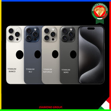 SCOCCA VETRO POSTERIORE BACK COVER PER IPHONE 15 PRO MAX COMPLETA FRAME MAGSAFE