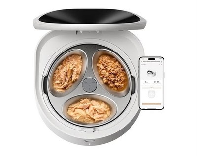 PETLIBRO Automatic Cat Feeder Wet Food with Stainless Steel Bowl, White