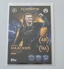 Erling Haaland Gladiator Ltd. Edit Topps Match Attax Man City LE Centurions Rare