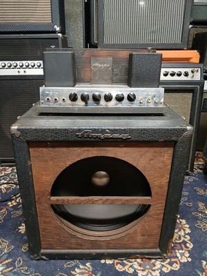 1962 Ampeg B-15N Portaflex 25-Watt 1x15'' Bass Combo Random Navy Flair Altec 418