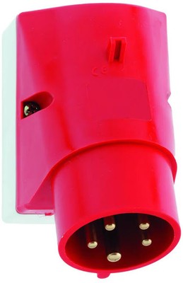 Bals Wandgerätestecker, 16A, 5p, 400V, 6h, IP44, rot (2415)