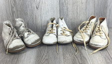 Vintage Lot of 3 Leather Baby/Toddler Shoes By Stride Rite
