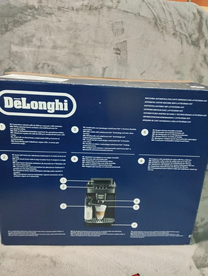 DeLonghi Magnifica Evo ECAM29051B Kaffeevollautomat Schwarz, Foto 3 von 3