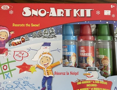 Ideal Sno-Art Kit, Sno-Marker & Sno-Molds 8 piece 5 & Up