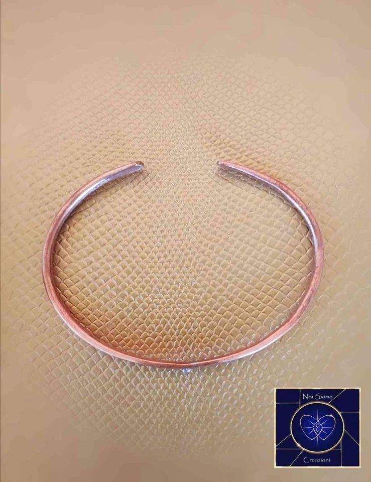 Bracciali in rame argento stella unisex handmade fatto a mano SPEDIZIONE GRATIS - Immagine 4 di 4