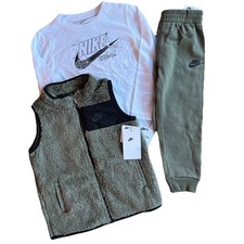 Boys Green Black Nike 3 Piece Set Size 4t New 86M632-G3F