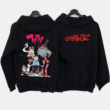 Gorillaz Print Oversized Hoodie