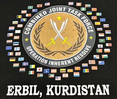 Combined Joint Task Force Inherent Resolve Erbil, Kurdistan Hoodie Sz XL