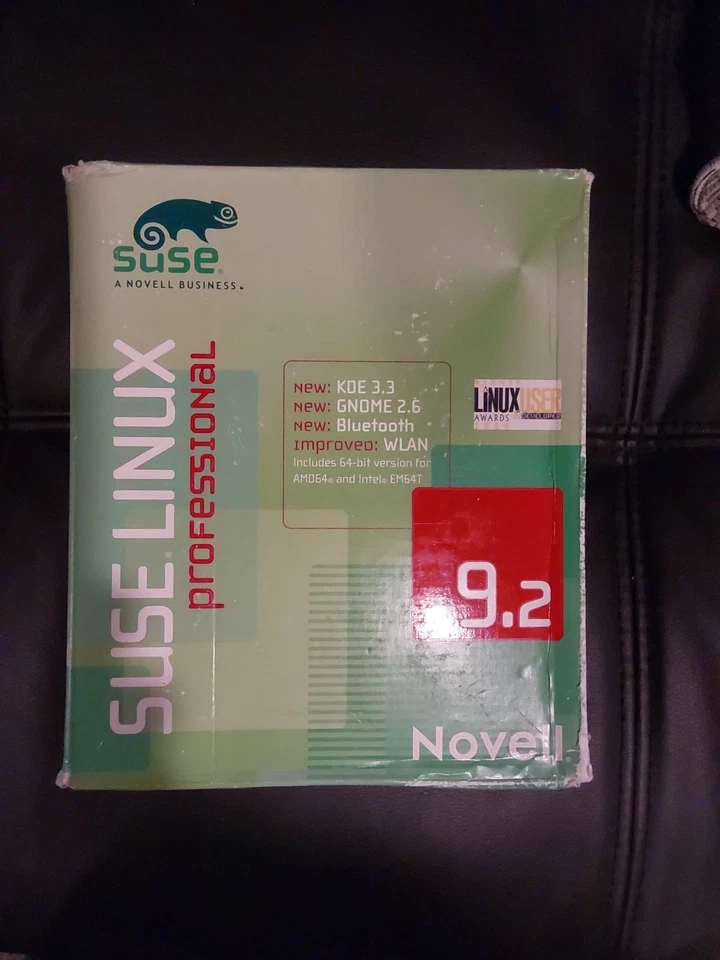 Software de sistema operativo Suse Linux Professional Novell 9.2. Nuevo, precintado. Foto 4 de 4