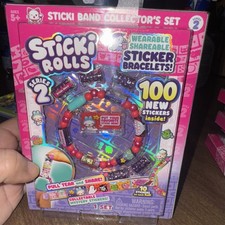 New Sticki Rolls Sticki Band Sticker Bracelet Series 2. Collectible NEW Lot Of 2