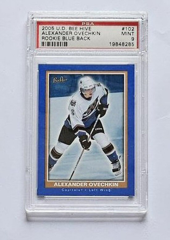 2005-06 Alexander Ovechkin UD  Bee Hive ROOKIE Blue Back PSA 9 Mint