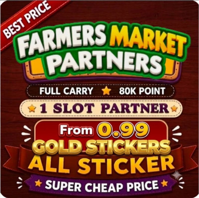 MOGO Stickers 1- 6 (PARTNERS & GOLD Stickers 1- 6 ) For Monopoly Go CHEAPEST