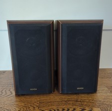 Denon SC-M70 Bookshelf Speakers Pair 80W 6 Ohm Wood Effect Tested Working