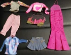 Barbie & Clone My Scene Fashion Fever Avenue Fashionistas 4 Outfits Lot 7 Pinks