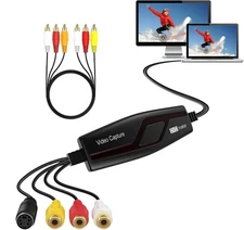VHS to Digital Converter, Video Capture Card, RCA to USB for Mac/PC, Hi8 Mini DV